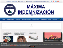 Tablet Screenshot of maxima-indemnizacion.com